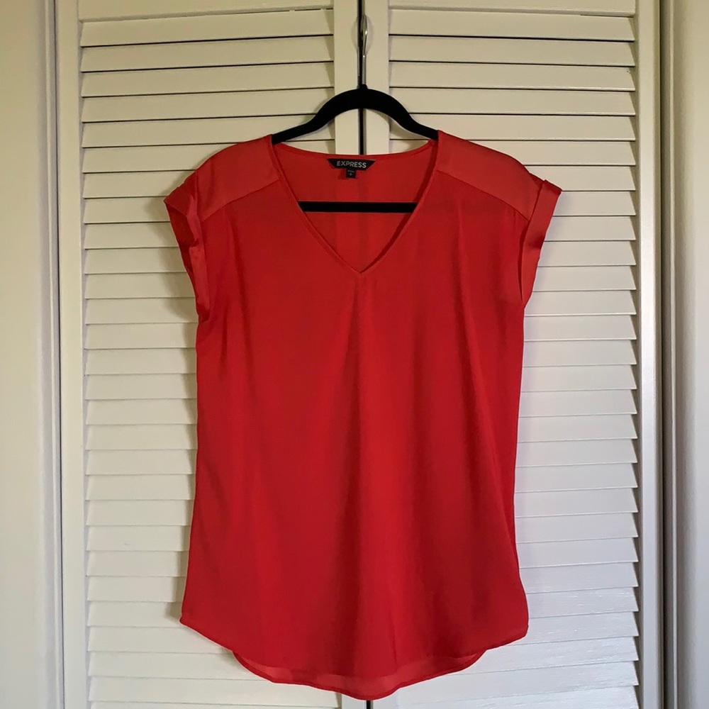 Express chiffon top size S. V-neck. Lightly worn.